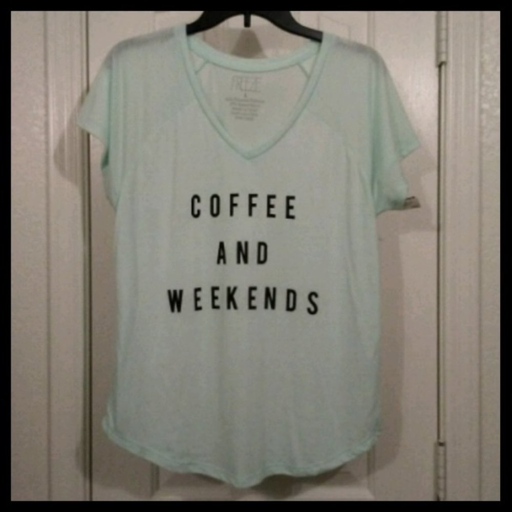 Sheer Blue Graphic Shirt.